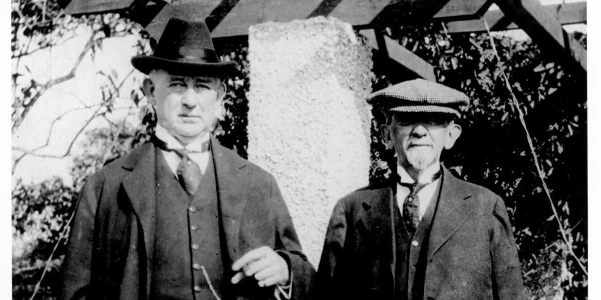 James B Duke Benjamin N Duke in Garden 2