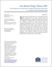 Are Rural Clergy Worse Off? An Examination of Occupational Conditions and Pastoral Experiences