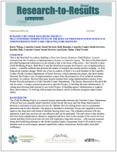 Building the Child Wellbeing Project: Practitioners’ Perspectives on the Role of Implementation Science in Strengthening Post-Care Child Welfare Services