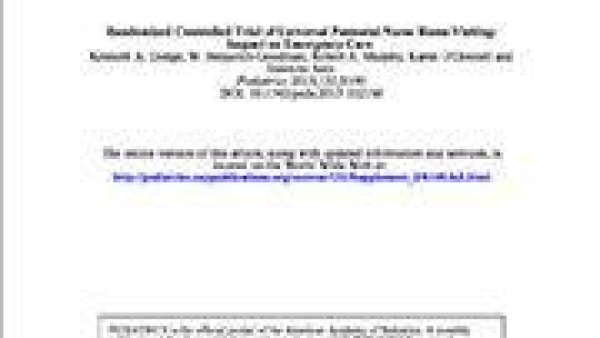 Randomized Controlled Trial of Universal Postnatal Nurse Home Visiting: Impact on Emergency Care