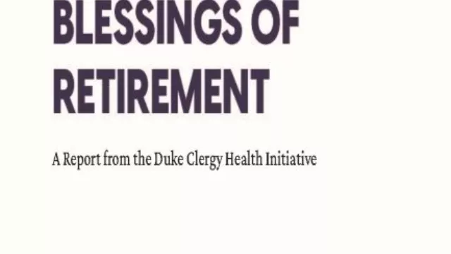 Clergy Health Initiative Retirement Report - 2022